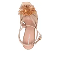 Pantofi cu toc Alberta Ferretti Dama - Pantofi cu toc Alberta Ferretti Beige Dcollet With Crystals Detail On The Front In Leather Woman Beige Femei (BM 16789370) - B-mall.ro