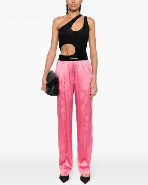 Pantaloni casual Tom Ford Pj Stretch Pants PINK Femei (BM 16791255) 2