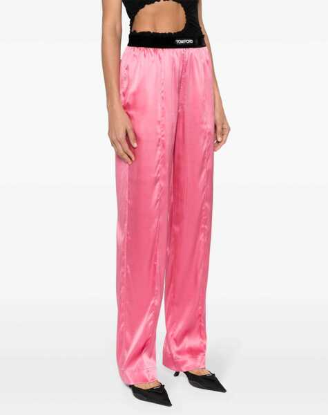 Pantaloni casual Tom Ford Pj Stretch Pants PINK Femei (BM 16791255) 3