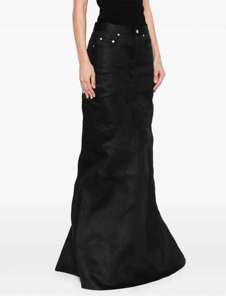 Fuste casual Rick Owens Long Skirt BLACK Femei (BM 16791288) 3