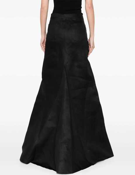 Fuste casual Rick Owens Long Skirt BLACK Femei (BM 16791288) 4