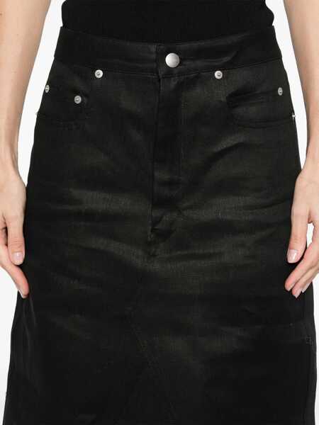 Fuste casual Rick Owens Long Skirt BLACK Femei (BM 16791288) 5