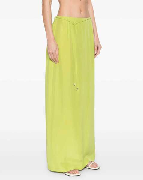 Fuste casual ALYSI Long Silk Skirt GREEN Femei (BM 16791387) 3