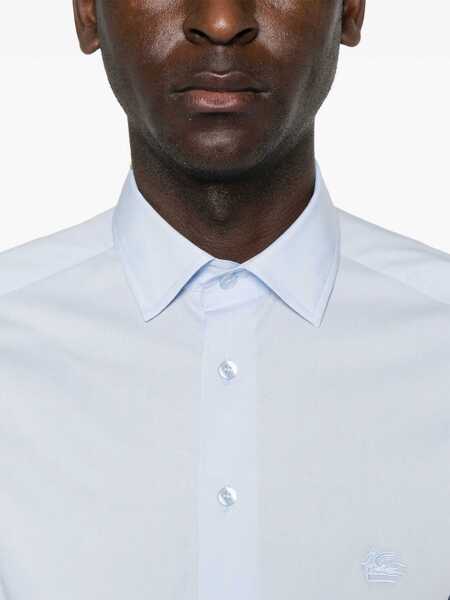 Camasi casual ETRO Pegasus Logo Shirt AZURE Barbati (BM 16791492) 5