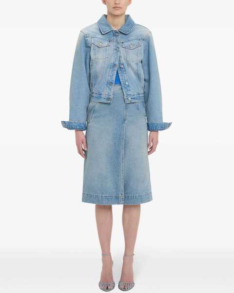 Jachete Victoria Beckham Padded Denim Jacket DENIM Femei (BM 16791507) 2