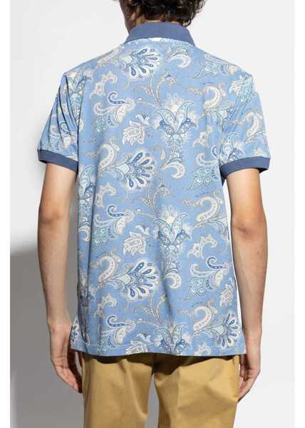 Tricouri Polo ETRO Polo Shirt With Print AZURE Barbati (BM 16791582) 4