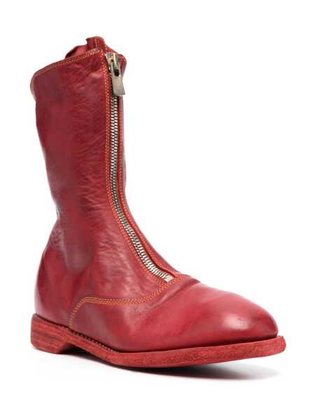 Bocanci GUIDI Guidi Front Zip Boots Shoes RED Femei (BM 16792169) 2