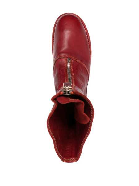 Bocanci GUIDI Guidi Front Zip Boots Shoes RED Femei (BM 16792169) 4