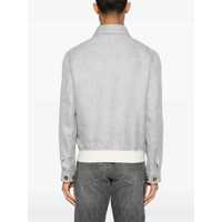Geci Brunello Cucinelli pentru Barbati - Geci Brunello Cucinelli Brunello Cucinelli Diagonal Jacket GRAY Barbati (BM 16792781) - B-mall.ro