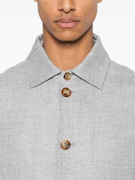 Geci Brunello Cucinelli Brunello Cucinelli Diagonal Jacket GRAY Barbati (BM 16792781) 5