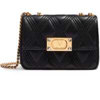 Genti tip postas Small Shoulder Bag In Cinnamon Pink With Diamond Pattern Femei