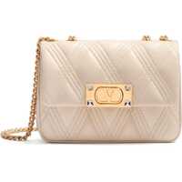 Genti tip postas Small Shoulder Bag In Cinnamon Pink With Diamond Pattern Femei