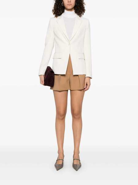 Geci TWINSET Beige Single-Breasted Jacket With Notched Revers In Viscose Blend Stretch Woman Beige Femei (BM 16793411) 2