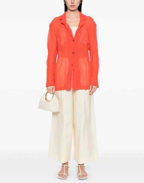 Sacouri office ALYSI Wrinkled Effect Shirt RED Femei (BM 16795278) 2