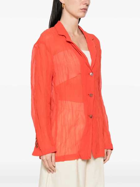 Sacouri office ALYSI Wrinkled Effect Shirt RED Femei (BM 16795278) 3