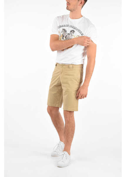 Pantaloni scurti Woolrich 4 Pocket Shorts Beige Barbati (BM 16795293) 4