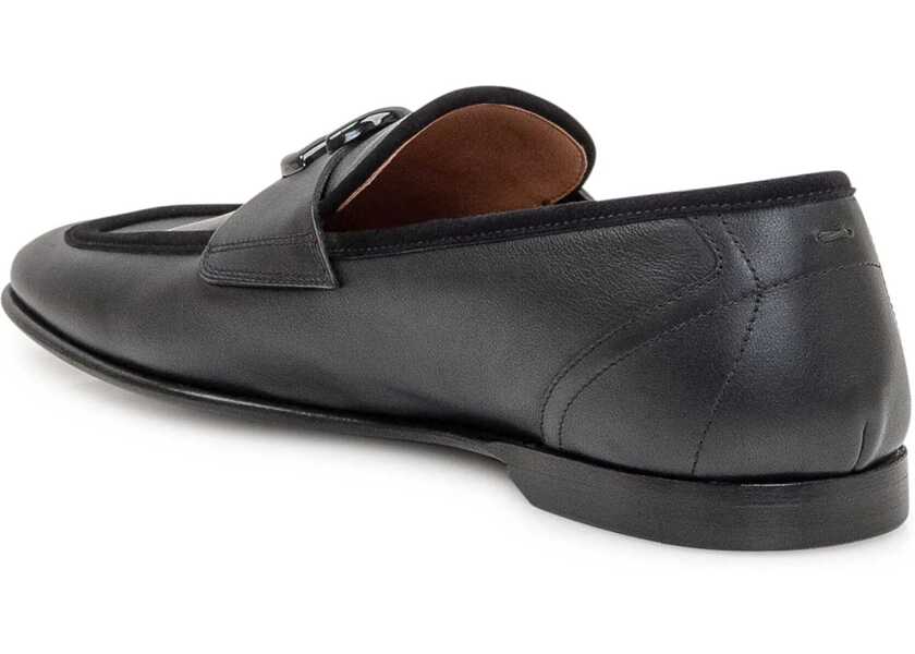 Mocasini Dolce & Gabbana Leather Loafers NERO Barbati (BM 16795500) 3