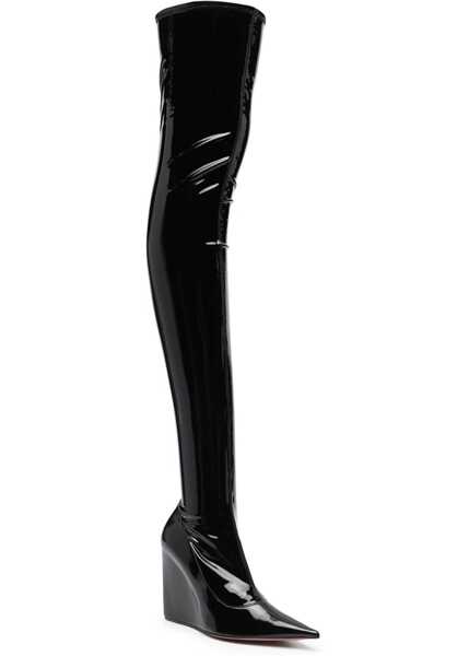 Pantofi cu toc AMINA MUADDI Danielle high Boots BLACK Femei (BM 16795542) 2