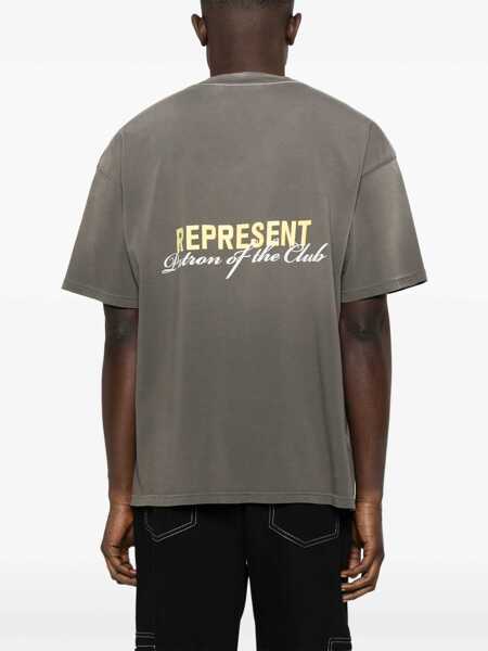 Tricouri REPRESENT Logoed T-Shirt WASHED OLIVE Barbati (BM 16795656) 3