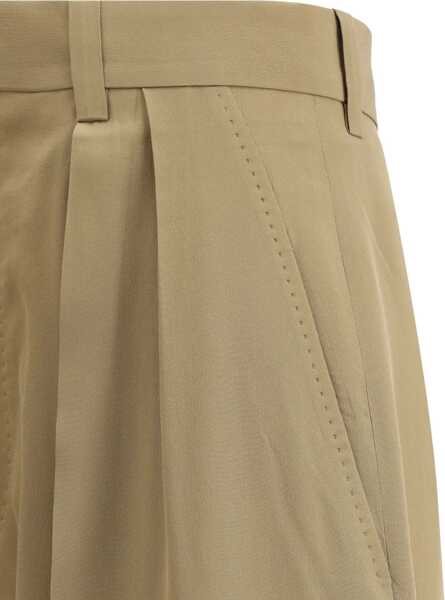 Pantaloni casual PETAR PETROV Silk Pants MUD Femei (BM 16795722) 3