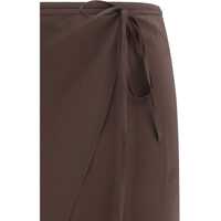 Imbracaminte PETAR PETROV Dama - Fuste PETAR PETROV Midi Skirt DARK BROWN Femei (BM 16795725) - B-mall.ro