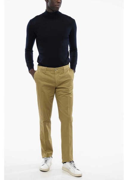 Pantaloni casual CORNELIANI Id Hopsack Cotton Corinto Chinos Pants Green Barbati (BM 16796064) 3