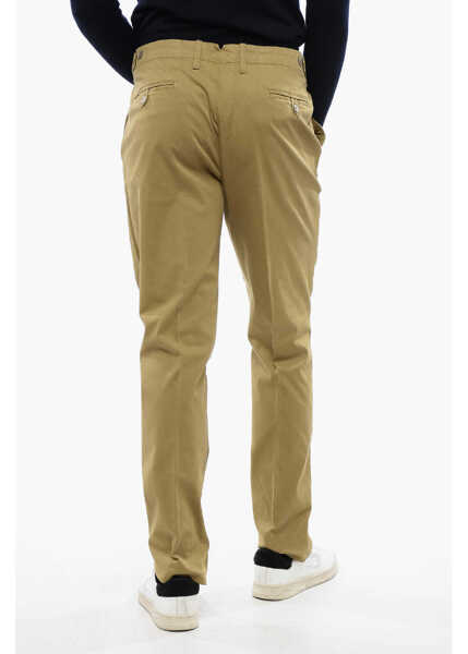 Pantaloni casual CORNELIANI Id Hopsack Cotton Corinto Chinos Pants Green Barbati (BM 16796064) 4