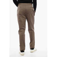 Pantaloni casual CORNELIANI pentru Barbati - Pantaloni casual CORNELIANI Cc Collection 4-Pocketed Stretch Cotton Pants Military Green Barbati (BM 16796073) - B-mall.ro
