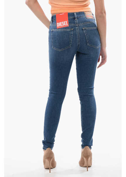 Blugi skinny Diesel Mid Waist 2017 Slandy Super Skinny Fit Jeans 12Cm L32 Blue Femei (BM 16796187) 2