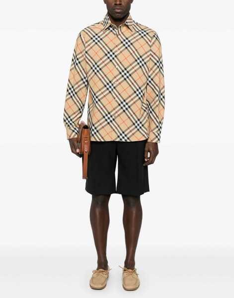 Camasi casual Burberry Archive Check Shirt SAND IP CHECK Barbati (BM 16796271) 2