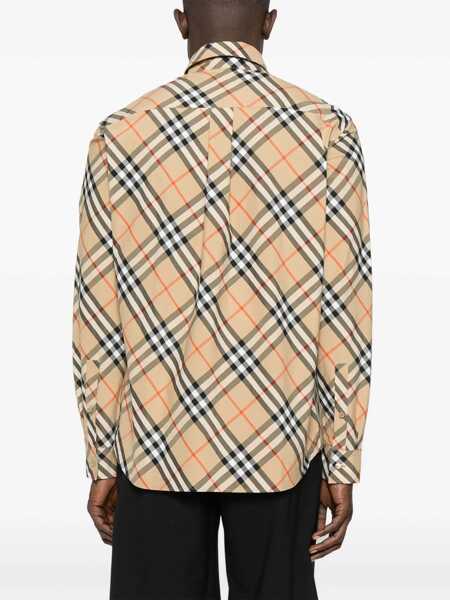 Camasi casual Burberry Archive Check Shirt SAND IP CHECK Barbati (BM 16796271) 4