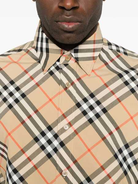 Camasi casual Burberry Archive Check Shirt SAND IP CHECK Barbati (BM 16796271) 5