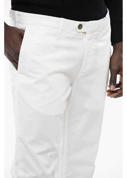 Pantaloni casual CORNELIANI Id Solid Color Chino Pants With Belt Loops White Barbati (BM 16796445) 3