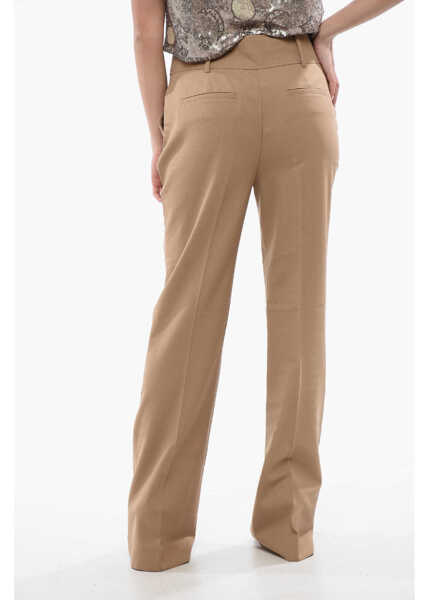 Pantaloni casual AllSaints High Waist Wool Blend Sevenh Pants Beige Femei (BM 16796496) 2