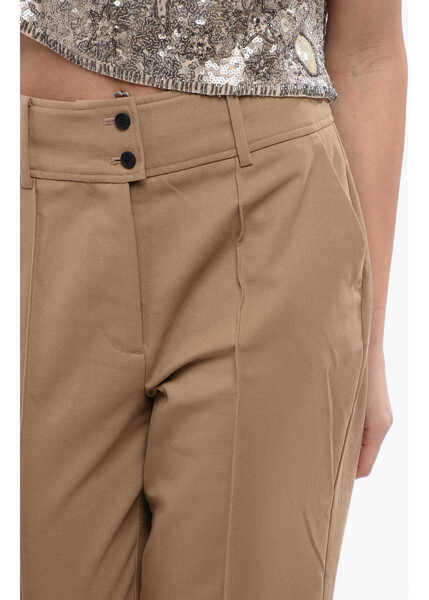 Pantaloni casual AllSaints High Waist Wool Blend Sevenh Pants Beige Femei (BM 16796496) 3