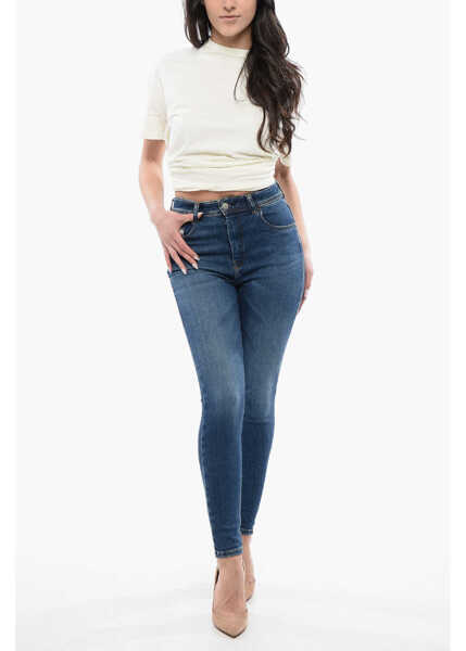 Blugi skinny Diesel High Waisted Stretch Denim Slandy Jeans 11Cm L.32 Blue Femei (BM 16796523) 4