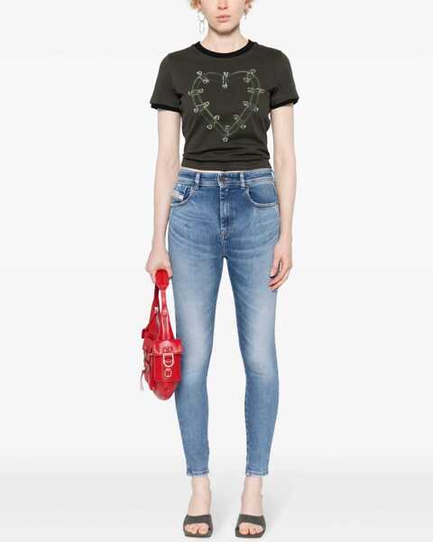 Blugi skinny Diesel High Waist 1984 Slandy Skinny Fit Jeans 10Cm L32 Blue Femei (BM 16796526) 2