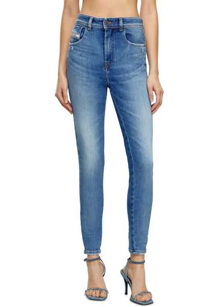 Blugi skinny Diesel High Waist 1984 Slandy Skinny Fit Jeans 10Cm L32 Blue Femei (BM 16796526) 3