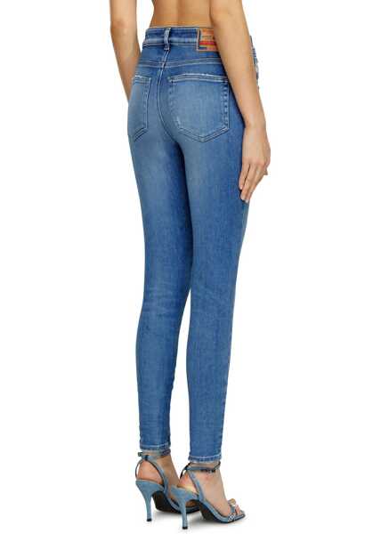 Blugi skinny Diesel High Waist 1984 Slandy Skinny Fit Jeans 10Cm L32 Blue Femei (BM 16796526) 4