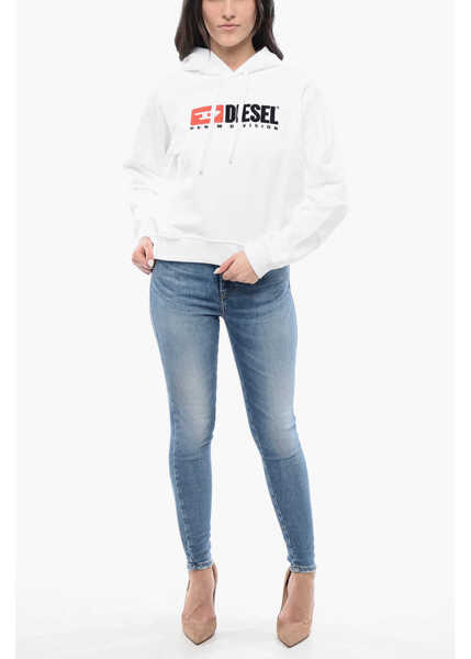 Bluze de trening Diesel Red Tag Hoodie F-Reggy-Div With Embroidery Logo White Femei (BM 16796532) 4