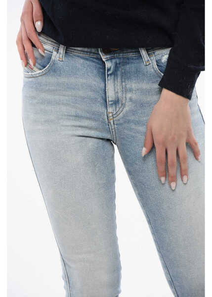 Blugi skinny Diesel Mid Waist 2015 Babhila Skinny Fit Jeans 13,5Cm L30 Blue Femei (BM 16796550) 3
