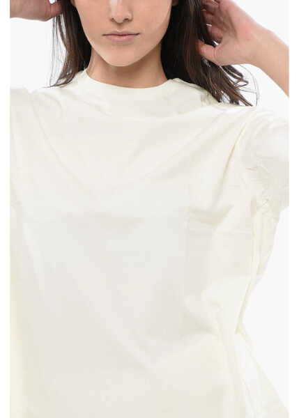 Tricouri R13 Cotton And Cashmere Crew-Neck T-Shirt White Femei (BM 16796664) 3