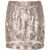 AllSaints Sequined Jamilia Mini Skirt Silver