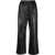 Nanushka Faux Leather Odessa Loose Fit Pants With Drawstring Waist Black