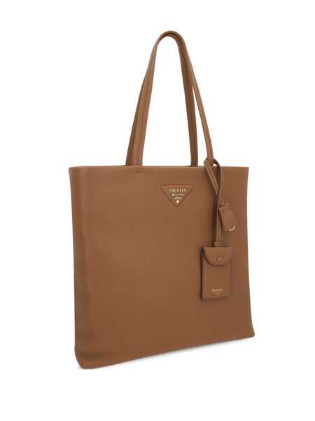 Genti de mana Prada Prada Triangle Logo Tote Bag CARAMEL 0 Femei (BM 16797176) 3