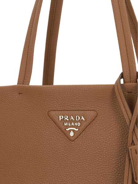 Genti de mana Prada Prada Triangle Logo Tote Bag CARAMEL 0 Femei (BM 16797176) 4