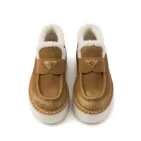 Mocasini Prada Dama - Mocasini Prada Prada Suede Loafers MORO Femei (BM 16797194) - B-mall.ro