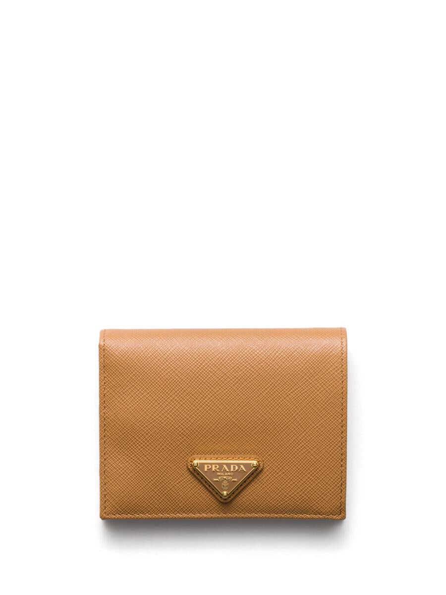 Portofele Prada Prada Small Saffiano Leather Wallet CARAMEL 0 Femei (BM 16797314) 1