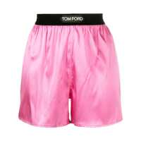 Pantaloni casual Tom Ford Stretch Silk Satin Boxer Shorts Femei