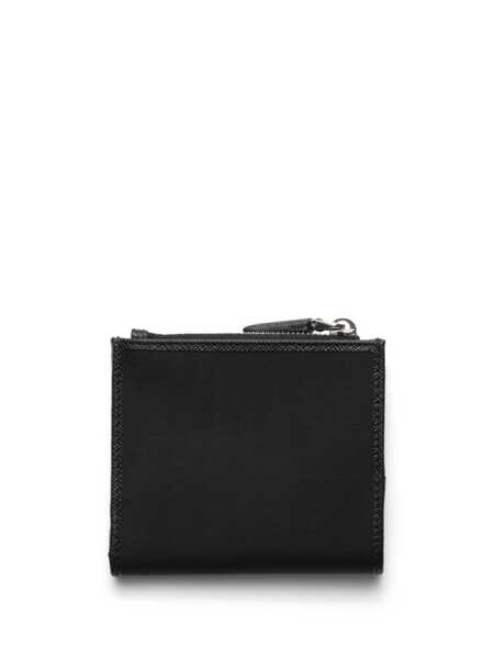 Portofele Prada Prada Enamel-Triangle Logo Wallet Black Barbati (BM 16798106) 2